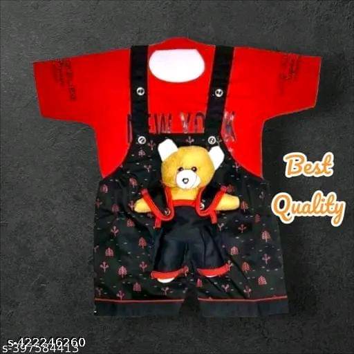     			TRU BEST Pack of 1 Unisex for Baby Cotton Blend Dungarees ( Multicolor )