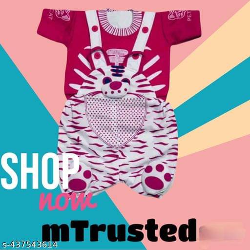     			TRU BEST Pack of 1 Unisex for Baby Cotton Blend Dungarees ( Multicolor )