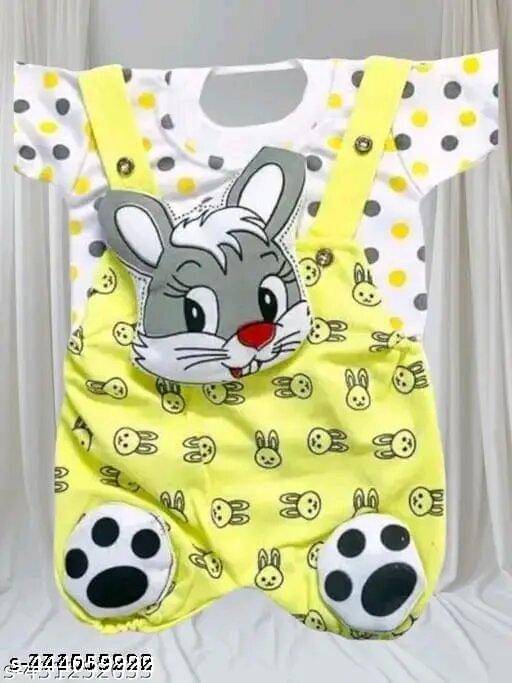     			TRU BEST Pack of 1 Unisex for Baby Cotton Blend Dungarees ( Multicolor )