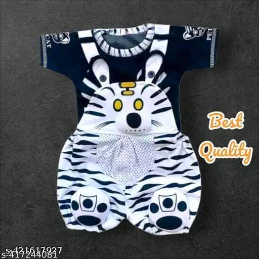     			TRU BEST Pack of 1 Unisex for Baby Cotton Blend Dungarees ( Multicolor )