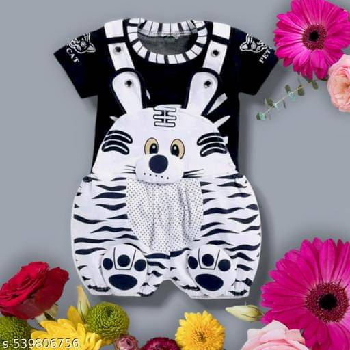     			TRU BEST Pack of 1 Unisex for Baby Cotton Blend Dungarees ( Multicolor )