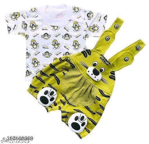     			TRU BEST Pack of 1 Unisex for Baby Cotton Blend Dungarees ( Multicolor )