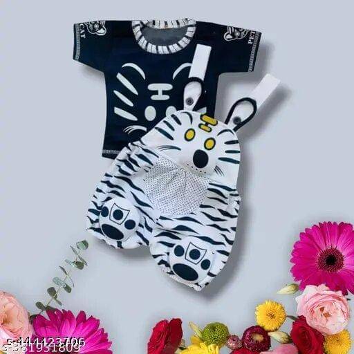     			TRU BEST Pack of 1 Unisex for Baby Cotton Blend Dungarees ( Multicolor )