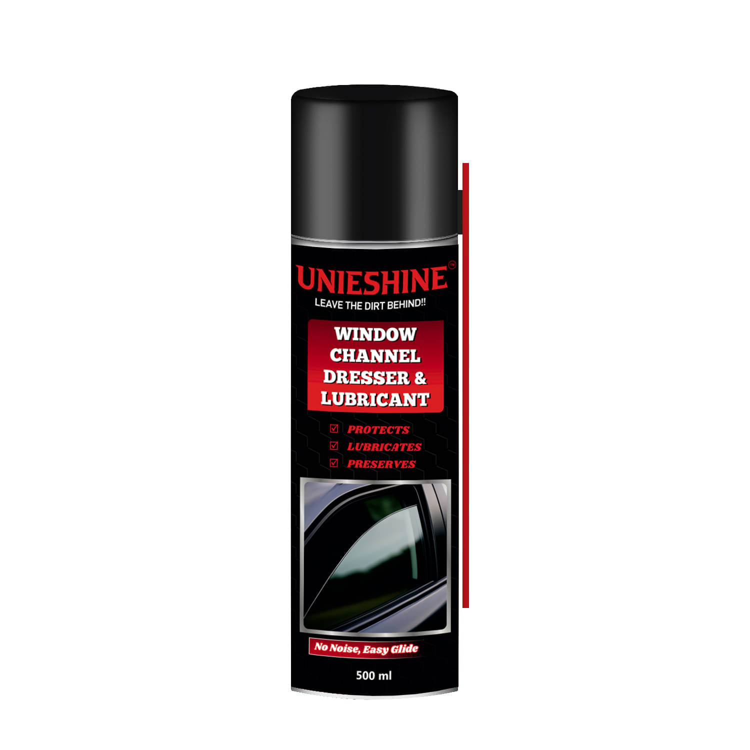     			UNIESHINE 500ml Window Channel Dresser & Lubricant - Restores Rubber, Reduces Noise & Friction for Car Doors, Sunroofs & Seals