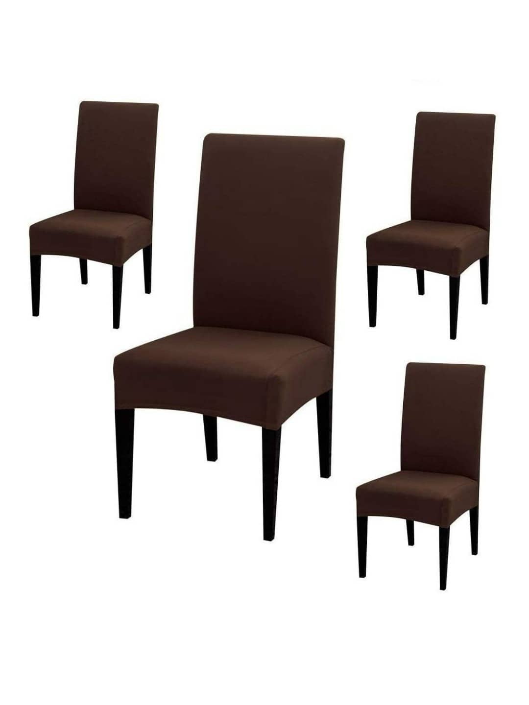 UrbanArts 4 Seater Polyester Chair Cover ( Pack of 4 )