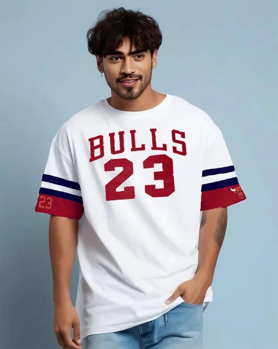 eddicted Men Cotton Blend Oversized Fit Printed T-Shirt ( White ) eddicted Men Cotton Blend Oversized Fit Printed T-Shirt ( White )