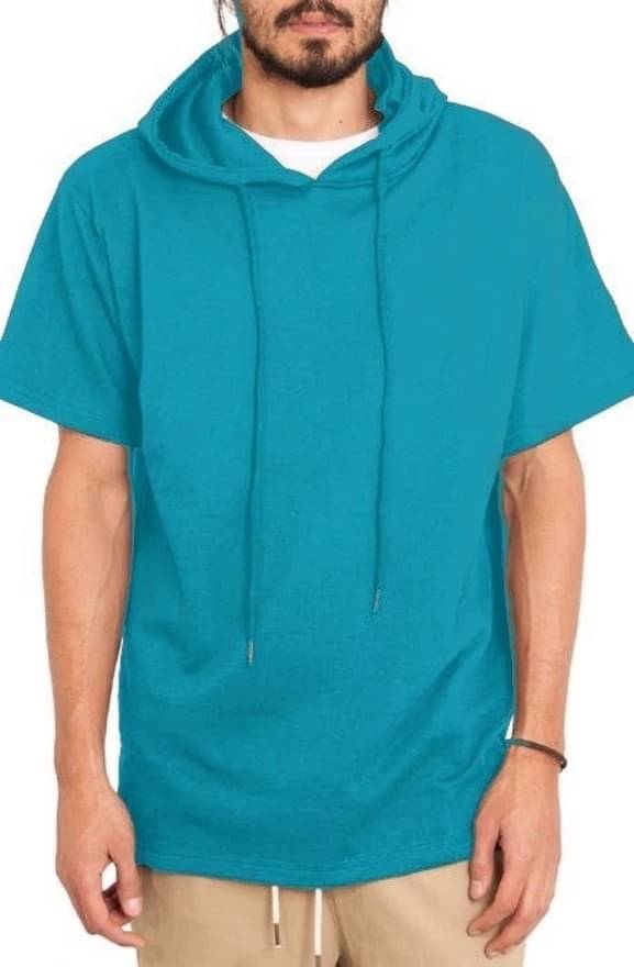     			eddicted Men Cotton Blend Relaxed Fit Solid T-Shirt ( Blue )
