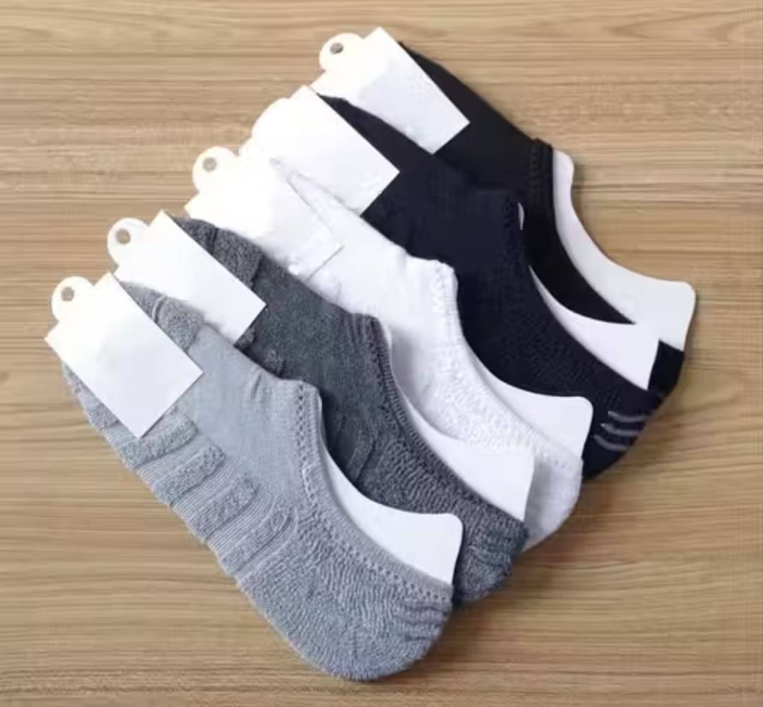     			finzer Pack of 5 Men's Cotton No Show Socks ( Multicolor )
