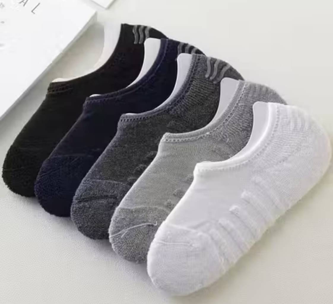 finzer Pack of 5 Men's Cotton No Show Socks ( Multicolor ) finzer Pack of 5 Men's Cotton No Show Socks ( Multicolor )