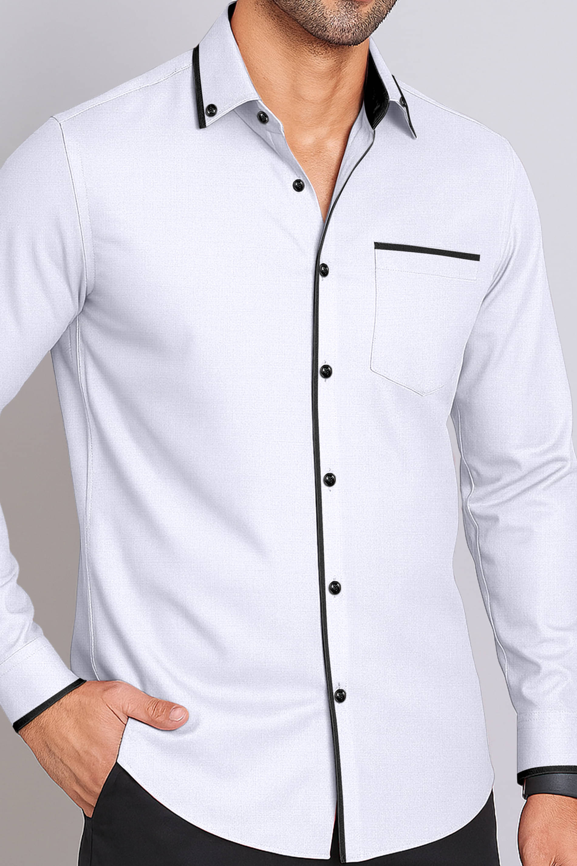 AITAVIK OVERSEAS Poly Cotton Regular Fit Solids Full Sleeves Men's Casual Shirt - White ( Pack of 1 ) AITAVIK OVERSEAS Poly Cotton Regular Fit Solids Full Sleeves Men's Casual Shirt - White ( Pack of 1 )
