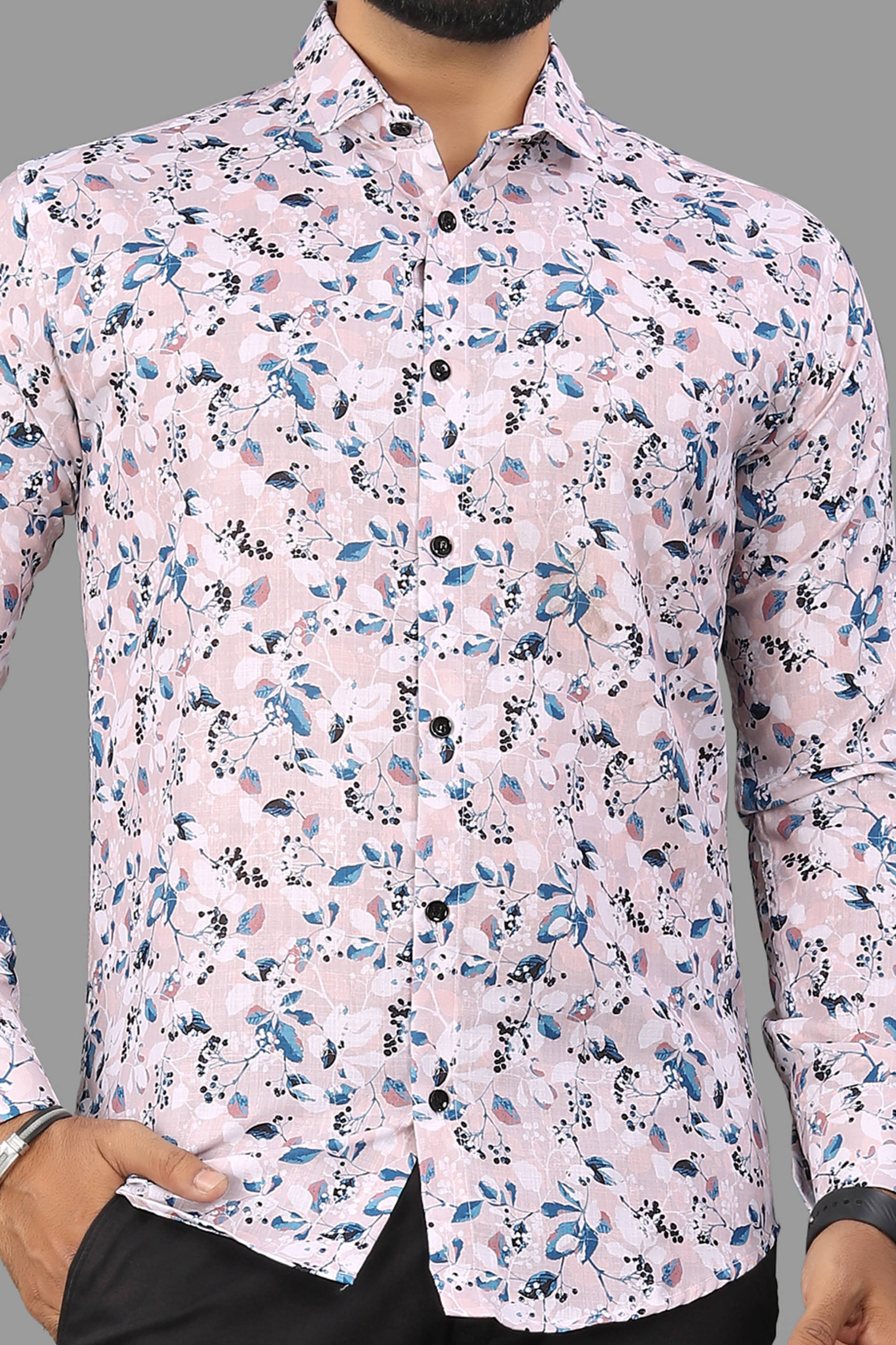 AITAVIK OVERSEAS Rayon Regular Fit Printed Full Sleeves Men's Casual Shirt - Peach ( Pack of 1 ) AITAVIK OVERSEAS Rayon Regular Fit Printed Full Sleeves Men's Casual Shirt - Peach ( Pack of 1 )