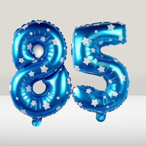 Angolalark For Blue Foil Balloon 16 inch Size Birthday/Anniversary Decoration Items Pack of 1 | 85 Year Balloons | 85 Number     			Angolalark For Blue Foil Balloon 16 inch Size Birthday/Anniversary Decoration Items Pack of 1 | 85 Year Balloons | 85 Number
