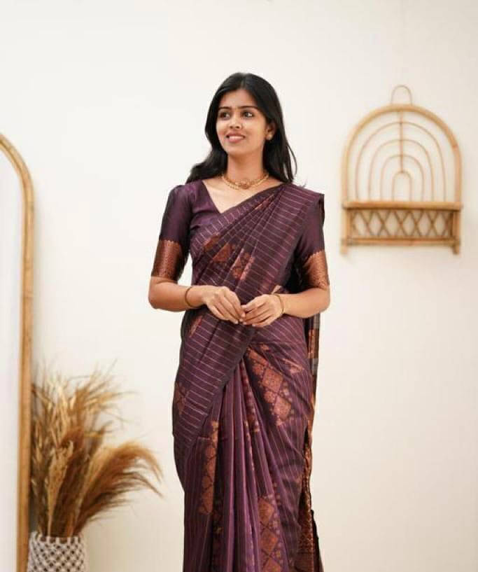 Bansari Textile Art Silk Embroidered Regular Saree With Unstitched Blouse Piece ( Purple ) Bansari Textile Art Silk Embroidered Regular Saree With Unstitched Blouse Piece ( Purple )