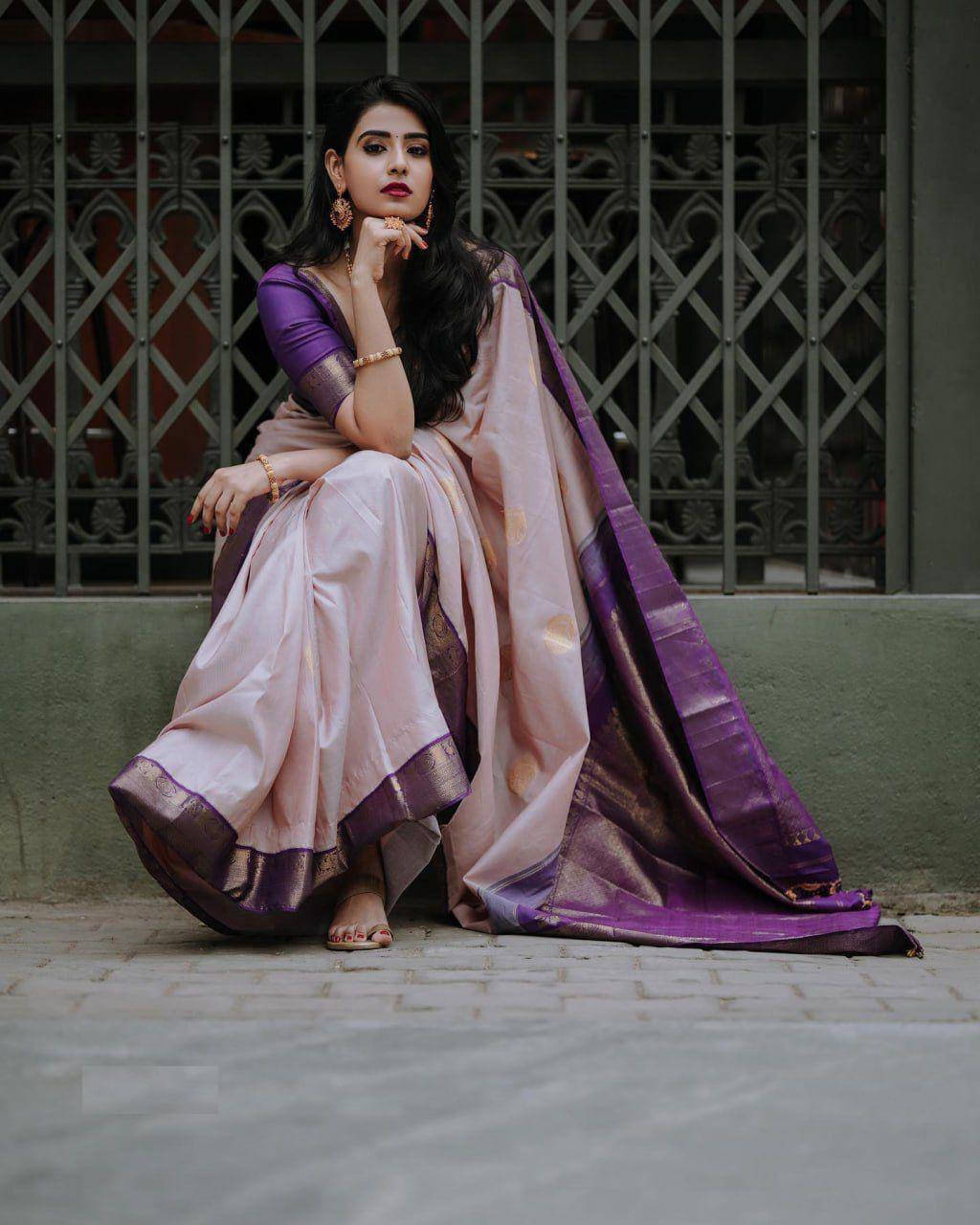     			Bansari Textile Art Silk Embroidered Regular Saree With Unstitched Blouse Piece ( White )