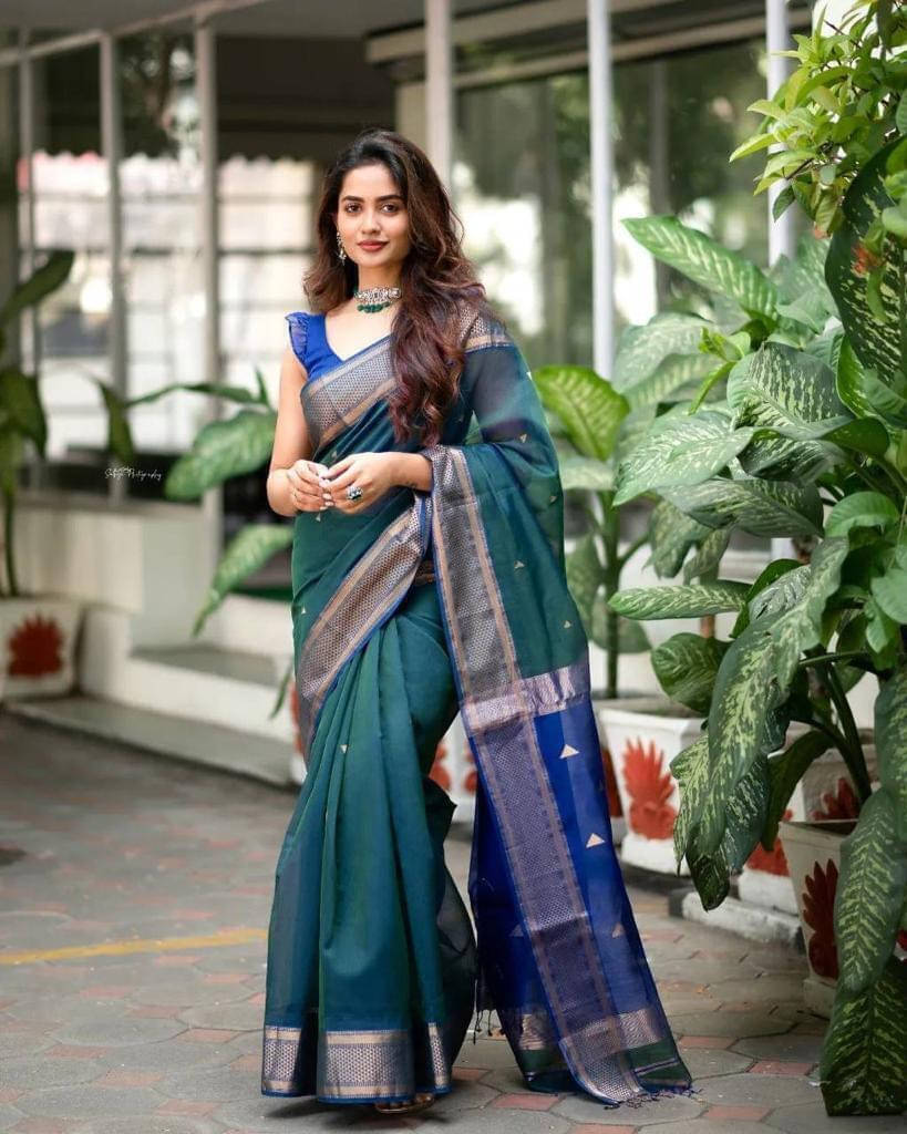 Bansari Textile Art Silk Woven Regular Saree With Unstitched Blouse Piece ( Light Green ) Bansari Textile Art Silk Woven Regular Saree With Unstitched Blouse Piece ( Light Green )