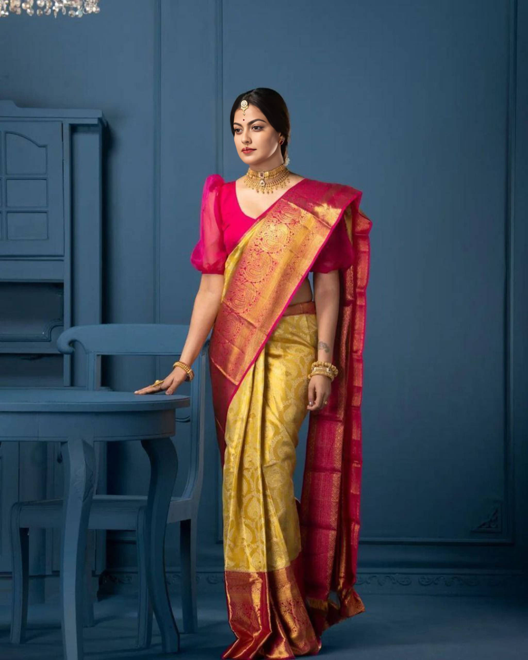 Bansari Textile Art Silk Woven Regular Saree With Unstitched Blouse Piece ( Yellow ) Bansari Textile Art Silk Woven Regular Saree With Unstitched Blouse Piece ( Yellow )