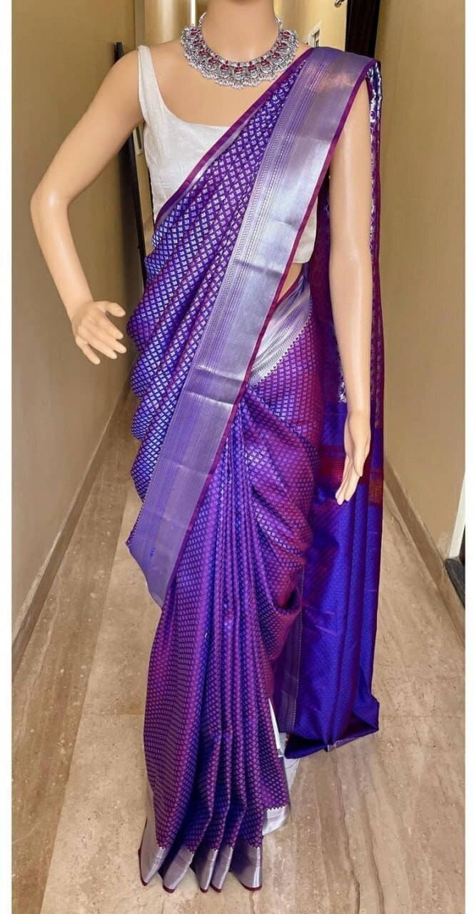 Bansari Textile Art Silk Woven Regular Saree With Unstitched Blouse Piece ( Blue ) Bansari Textile Art Silk Woven Regular Saree With Unstitched Blouse Piece ( Blue )