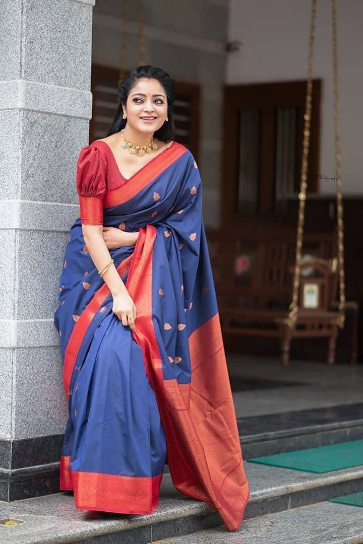 Bansari Textile Art Silk Woven Regular Saree With Unstitched Blouse Piece ( Blue ) Bansari Textile Art Silk Woven Regular Saree With Unstitched Blouse Piece ( Blue )