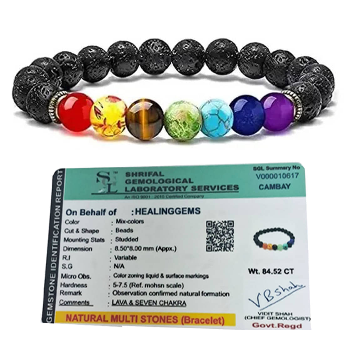     			CALMING CRYSTALS Multicolor Bracelet ( Pack of 1 )