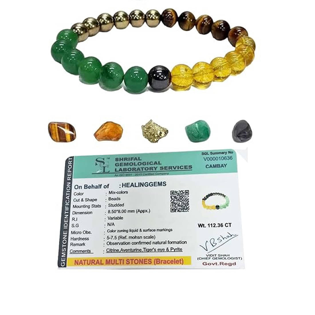 CALMING CRYSTALS Multicolor Bracelet ( Pack of 1 ) CALMING CRYSTALS Multicolor Bracelet ( Pack of 1 )