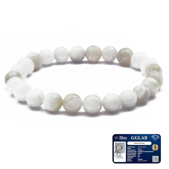 CALMING CRYSTALS White Bracelet ( Pack of 1 )     			CALMING CRYSTALS White Bracelet ( Pack of 1 )