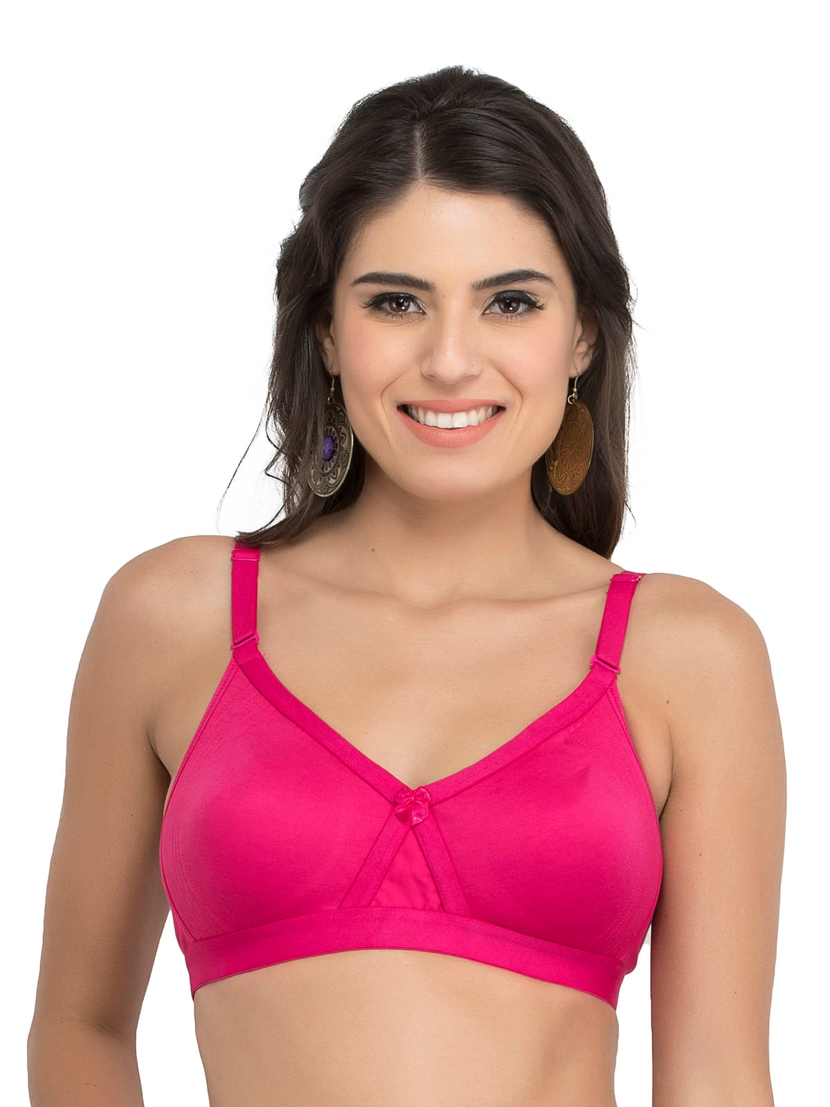 COLLEGE GIRL Pack of 1 Cotton Blend Lightly Padded T-Shirt Bra For Women ( Pink ) COLLEGE GIRL Pack of 1 Cotton Blend Lightly Padded T-Shirt Bra For Women ( Pink )