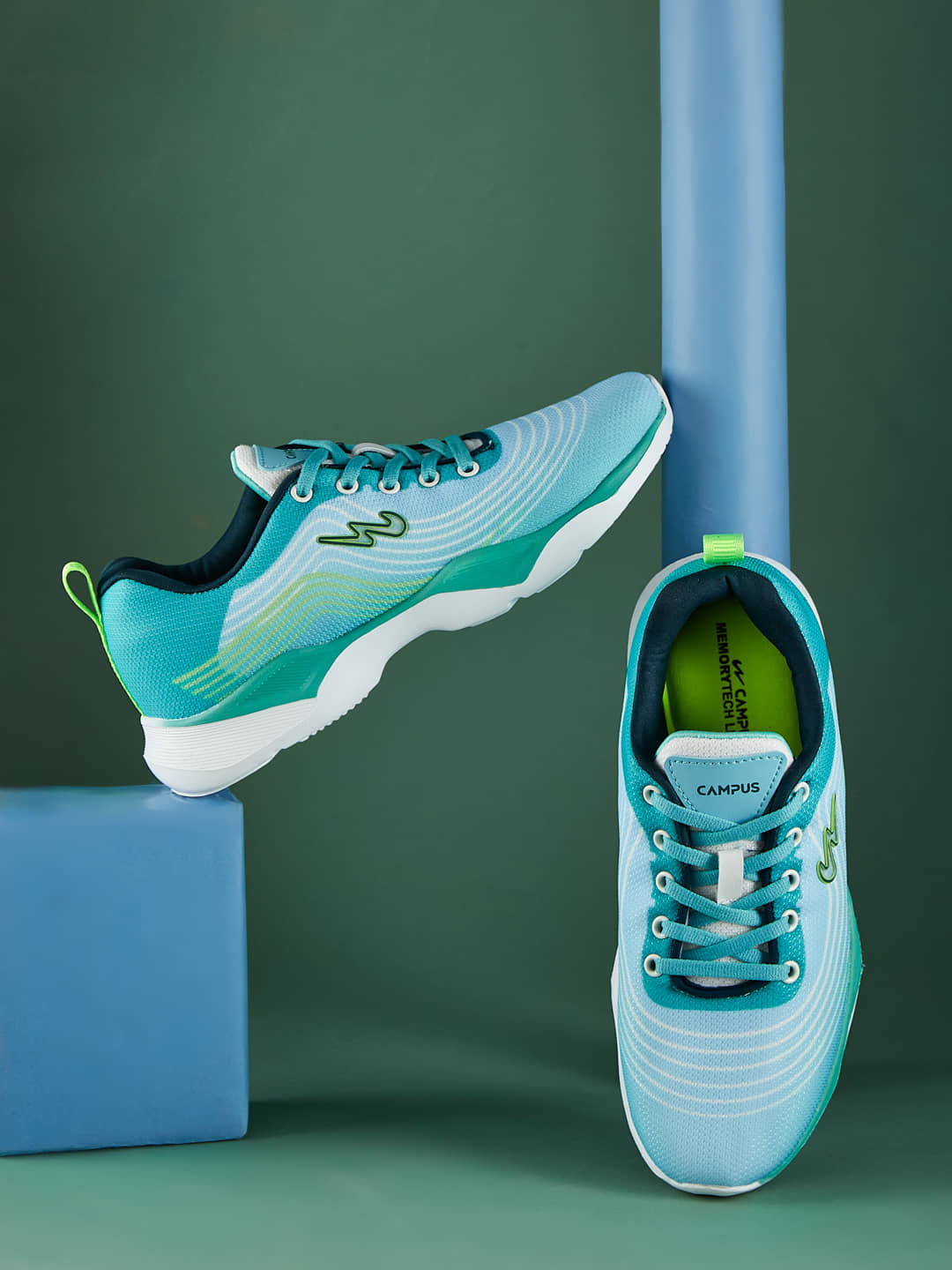 Campus PABLE Green Boy's Running Shoes - Sports Shoes | Buy online on ZillyBuy