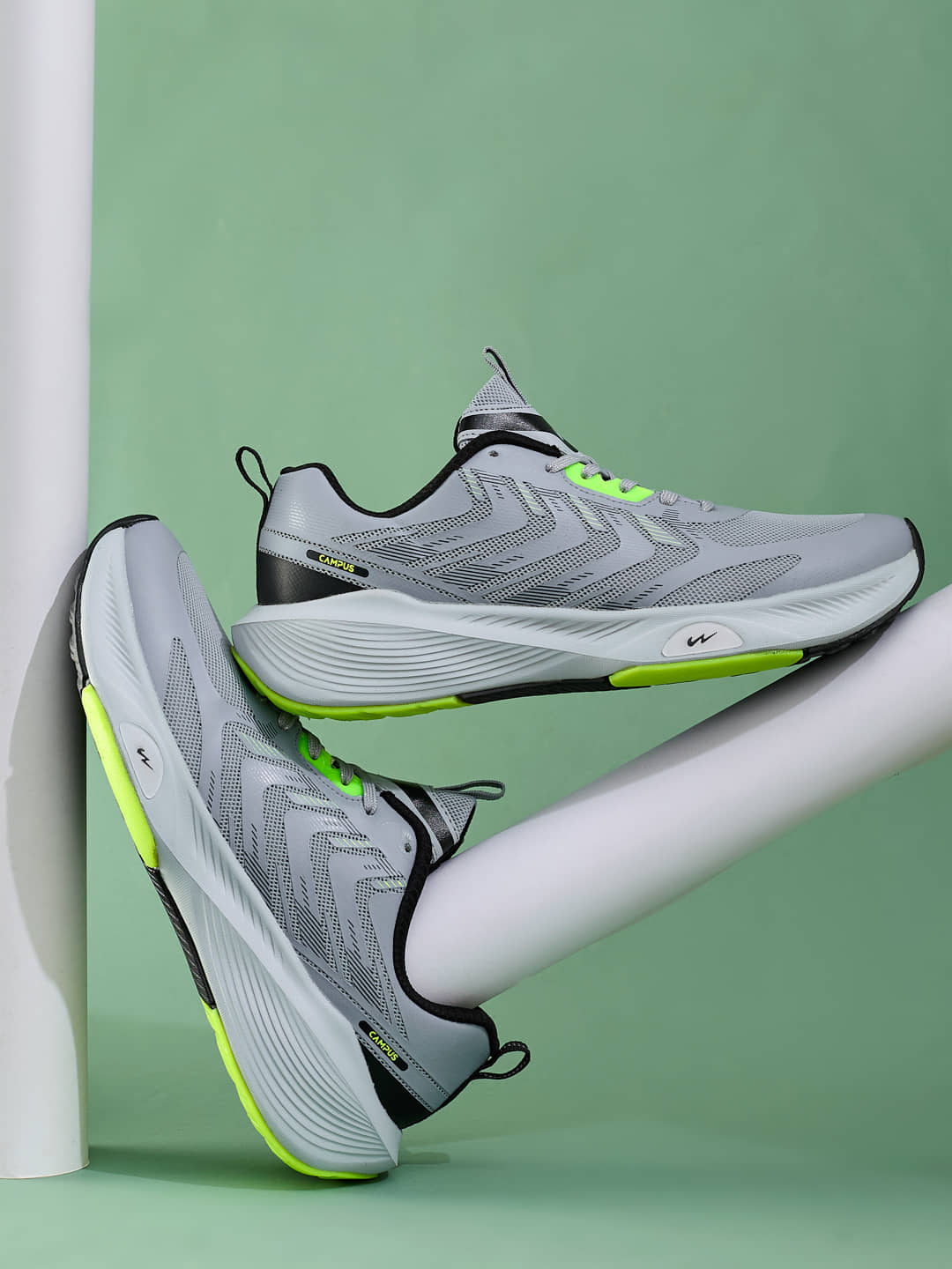 Campus SNIPER LIGHT GREY Men's Sports Running Shoes - Sports Shoes | Buy online on ZillyBuy