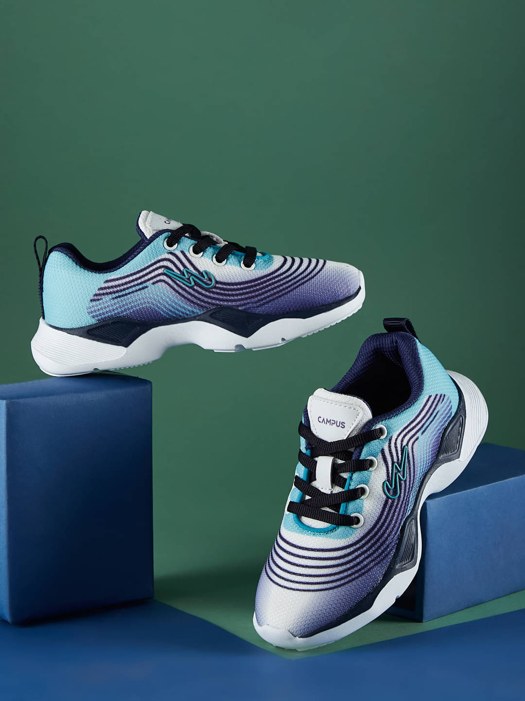     			Campus - WHITE Boy's Running Shoes ( 1 Pair )