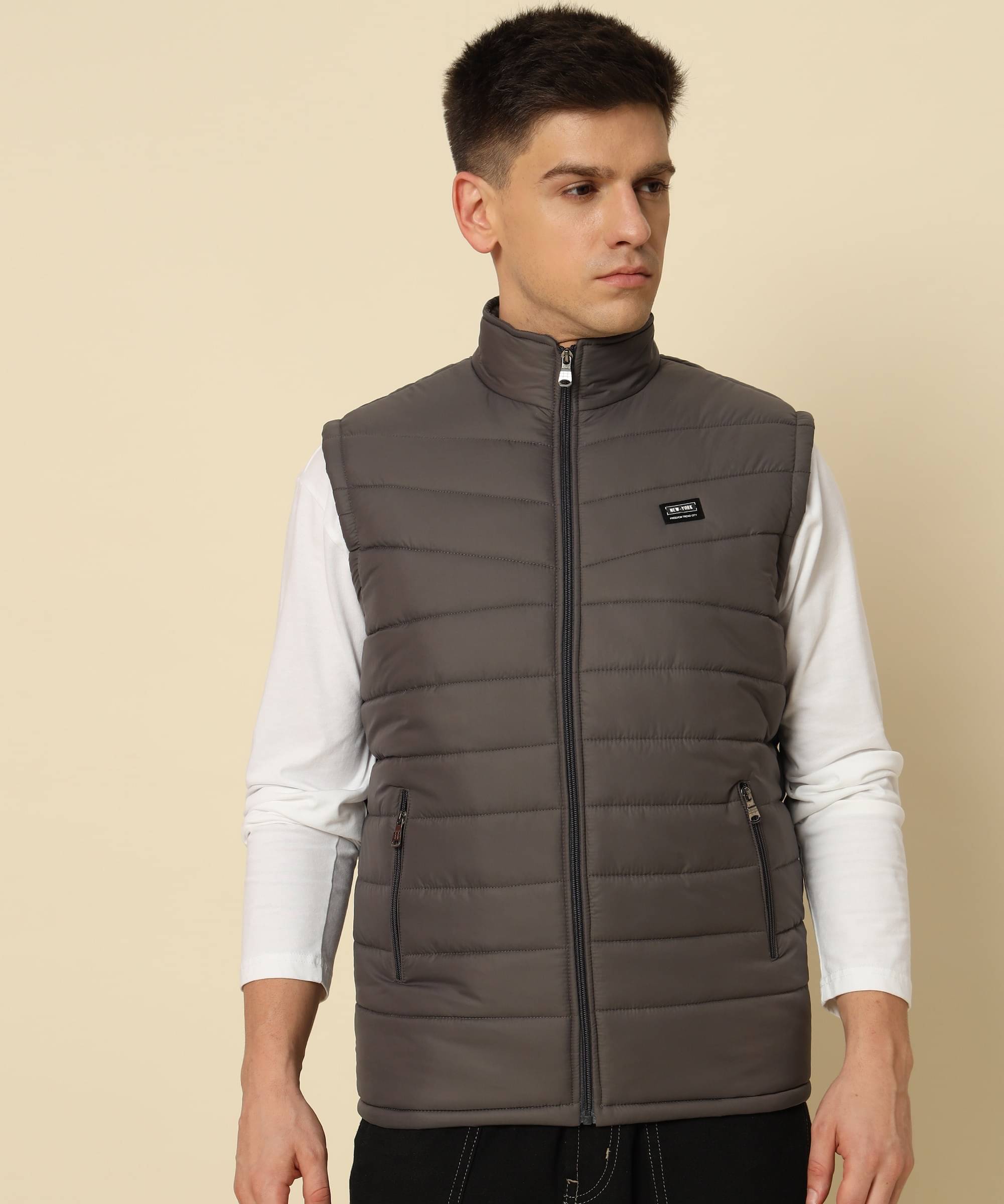 DUCOHIVE Polyester Men's Puffer Jacket - Grey ( Pack of 1 ) DUCOHIVE Polyester Men's Puffer Jacket - Grey ( Pack of 1 )