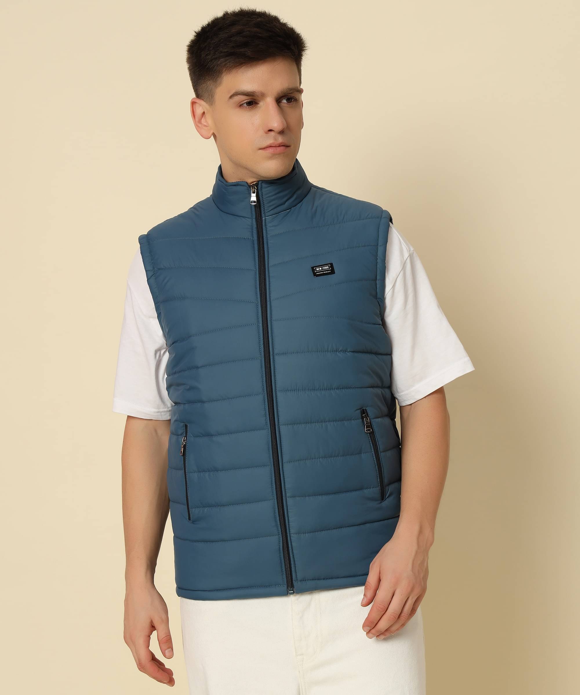 DUCOHIVE Polyester Men's Puffer Jacket - Blue ( Pack of 1 ) DUCOHIVE Polyester Men's Puffer Jacket - Blue ( Pack of 1 )