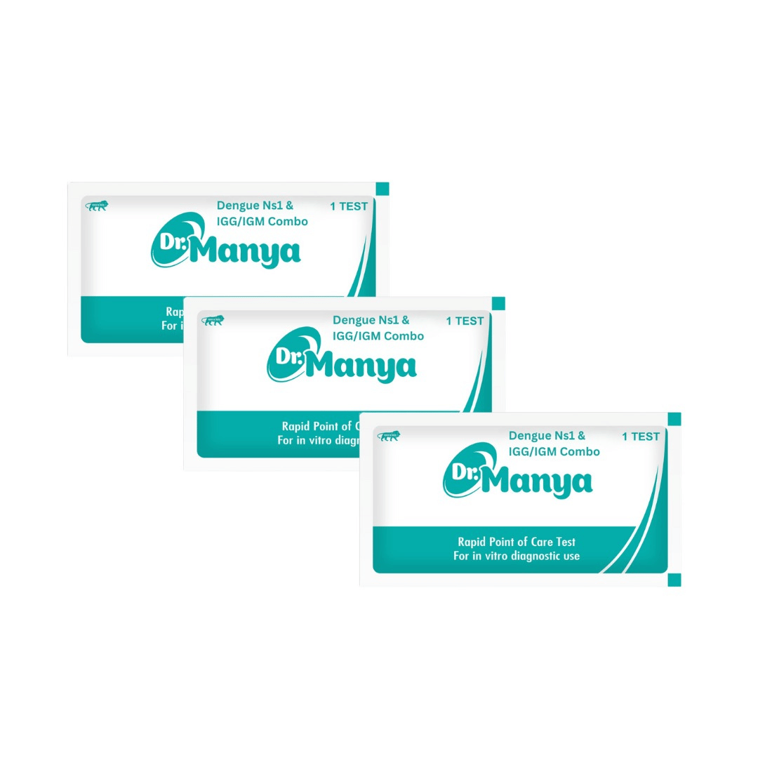     			Dr. Manya Dengue IgG/IgM Test Kit – Pack of 3 | Rapid Dual Antibody Detection | Easy Home or Clinical Use