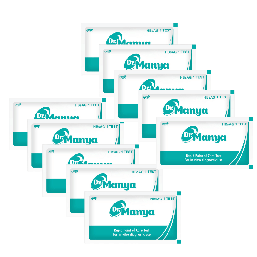 Dr. Manya HBsAg Rapid Test Kit – Pack of 10 | Detect Hepatitis B Surface Antigen Quickly | Trusted for Bulk & Professional Use     			Dr. Manya HBsAg Rapid Test Kit – Pack of 10 | Detect Hepatitis B Surface Antigen Quickly | Trusted for Bulk & Professional Use