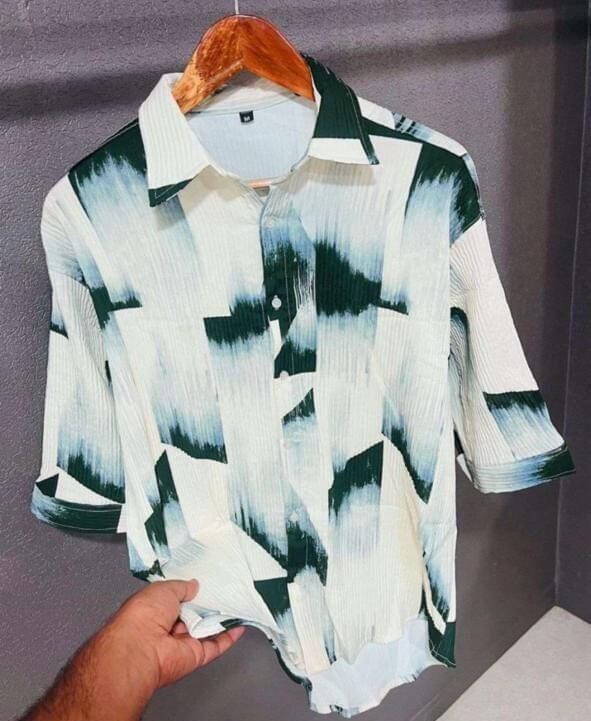 Fabzy Corduroy Oversized Fit Printed 3/4th Sleeves Men's Casual Shirt - Multicolor 4 ( Pack of 1 ) Fabzy Corduroy Oversized Fit Printed 3/4th Sleeves Men's Casual Shirt - Multicolor 4 ( Pack of 1 )