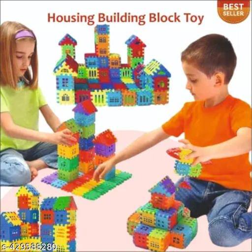     			Home Building Block 80+ pieces DIY House Block Toy - Educational STEM Playset Educational Toys Learning Plastic Puzzles Windows Kids Early Game Set for Children Boys & Girls 2,3,4,5,6,7+ Years old Activity toy gift under 200 100 Cactus Pillow Cushion Soft