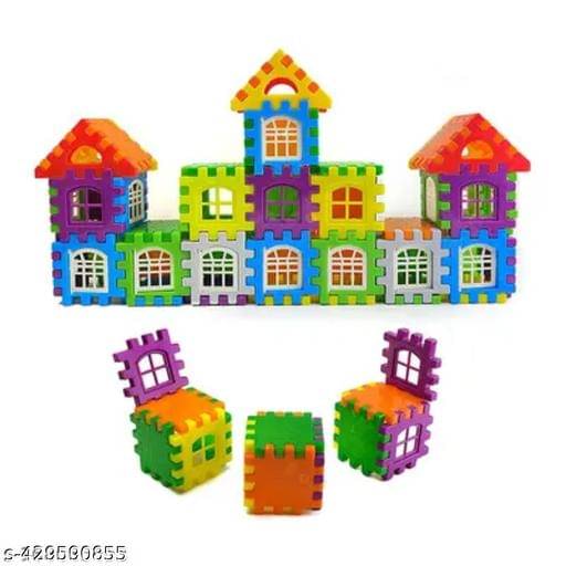     			Home Building Block 80+ pieces Creative DIY House Block Toy - Learning Toy Educational Toys Learning Plastic Puzzles Windows Kids Early Game Set for Children Boys & Girls 2,3,4,5,6,7+ Years old Activity toy gift under 200 100 Cactus Pillow Cushion Soft Boo