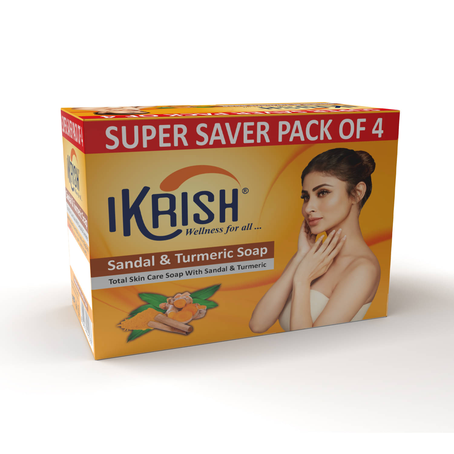     			IKRISH Freshness Ikrish Sandal & Turmeric Soaps Soap for All Skin Type ( Pack of 4 )
