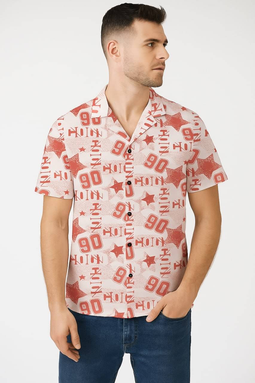     			KRIVA Cotton Blend Regular Fit Printed Half Sleeves Men's Casual Shirt - Multicolor ( Pack of 1 )