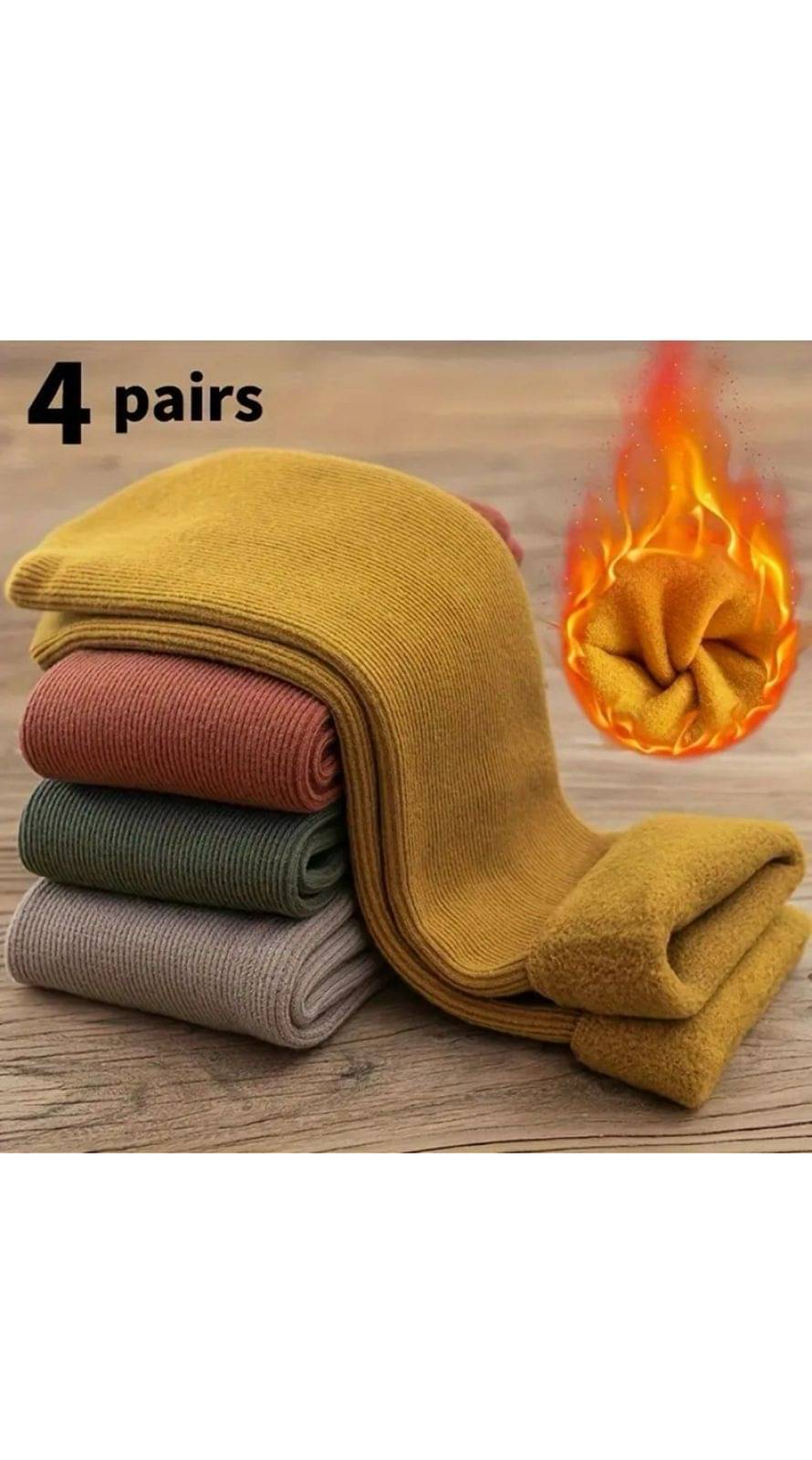 MITSURU Pack of 4 Women's Woollen Ankle Length Socks ( Multicolor ) MITSURU Pack of 4 Women's Woollen Ankle Length Socks ( Multicolor )