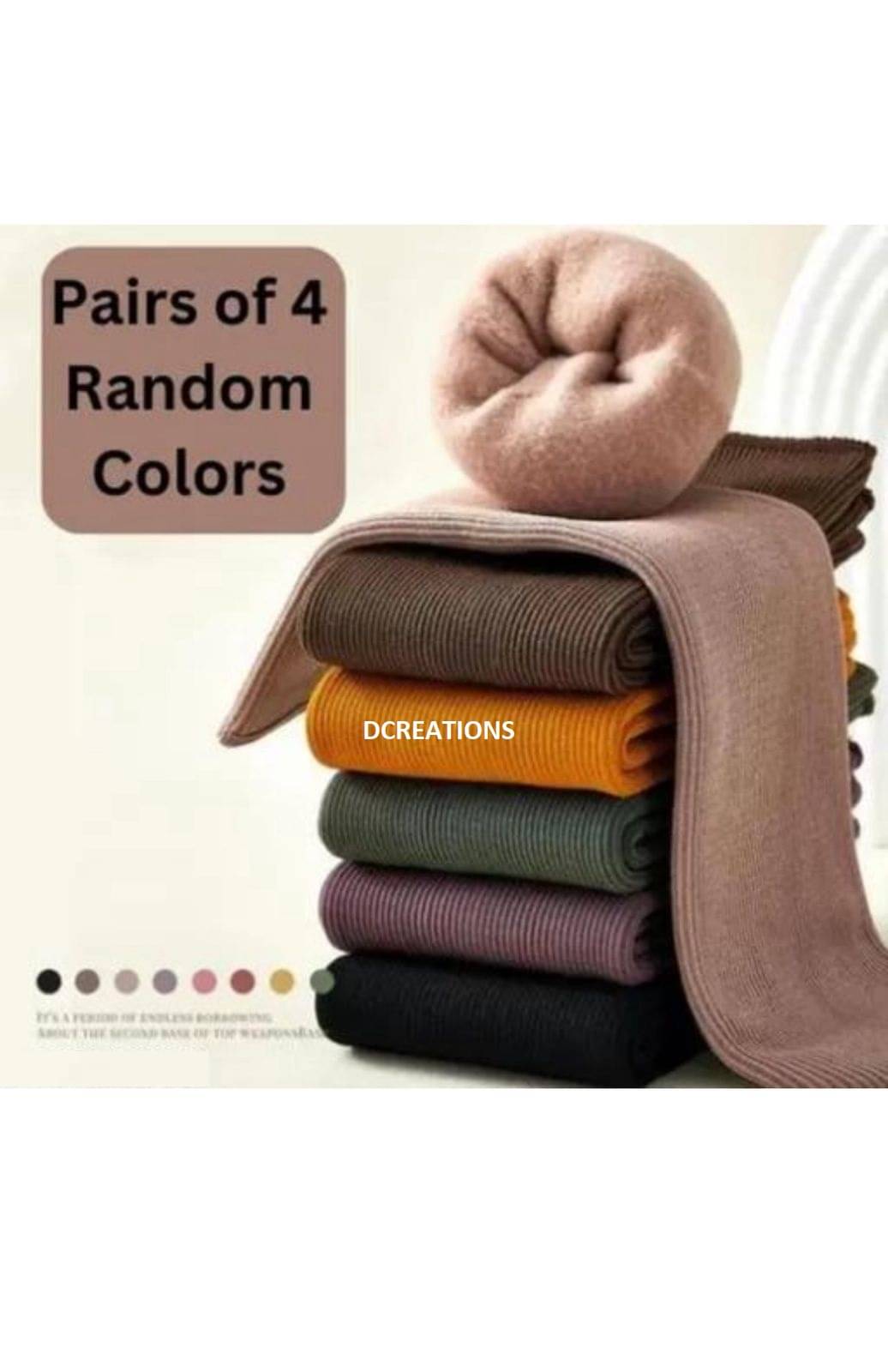 MITSURU Pack of 4 Women's Woollen Ankle Length Socks ( Multicolor ) MITSURU Pack of 4 Women's Woollen Ankle Length Socks ( Multicolor )