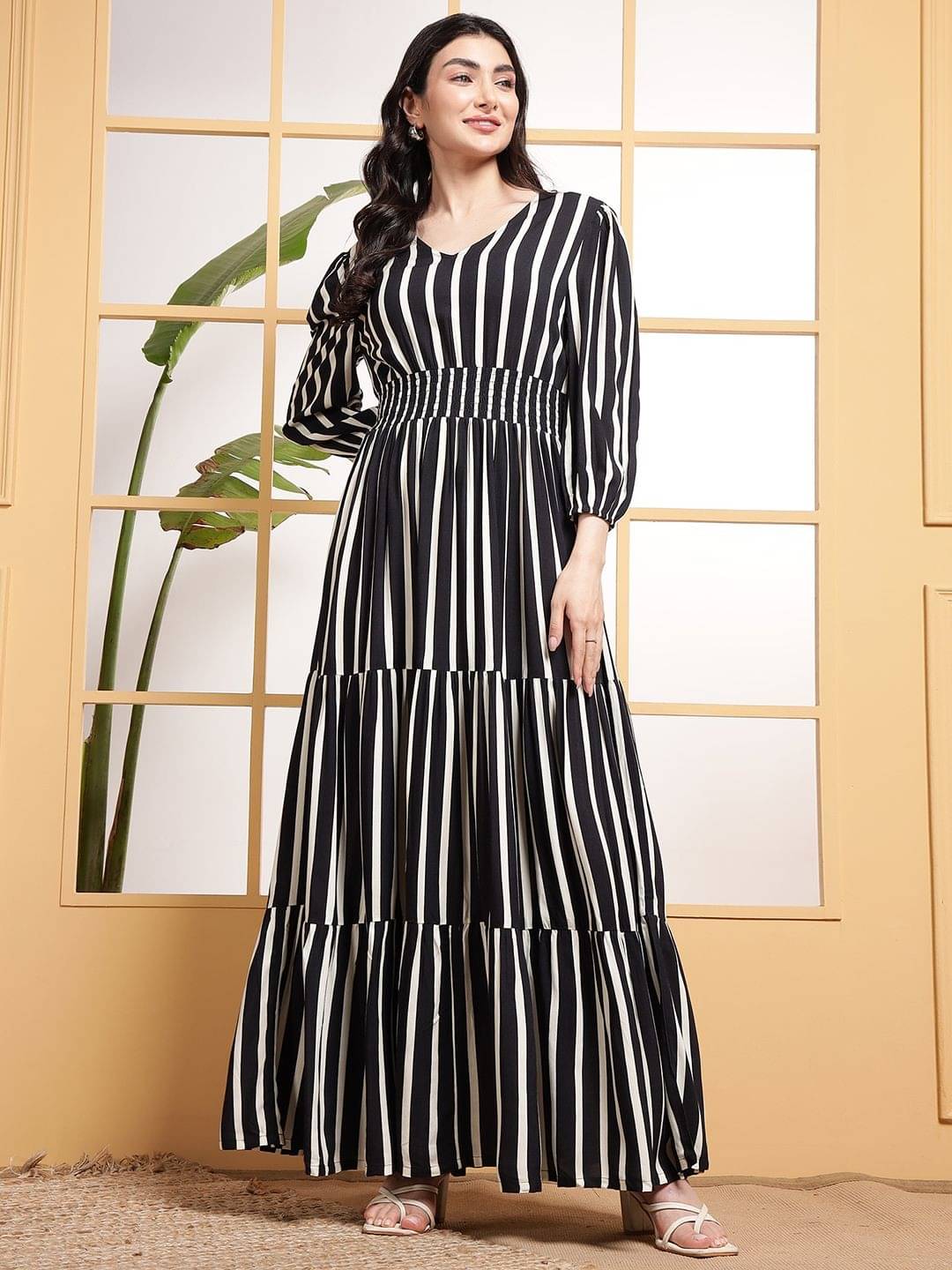     			RAIYANI FASHION Women Crepe Printed Fit & Flare Dress ( Multicolor )
