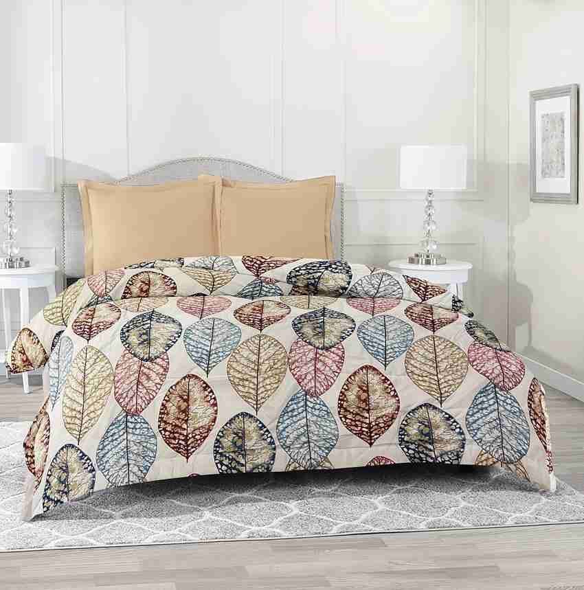     			Printed Microfiber Heavy Winter 250 GSM Single Bed Comforter/Duvet/Quilt - 152 cm x 228 cm (Width x Height)