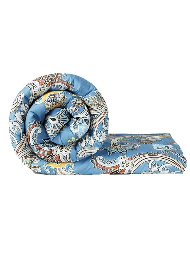 Printed Microfiber Heavy Winter 250 GSM Single Bed Comforter/Duvet/Quilt - 152 cm x 228 cm (Width x Height) Printed Microfiber Heavy Winter 250 GSM Single Bed Comforter/Duvet/Quilt - 152 cm x 228 cm (Width x Height)
