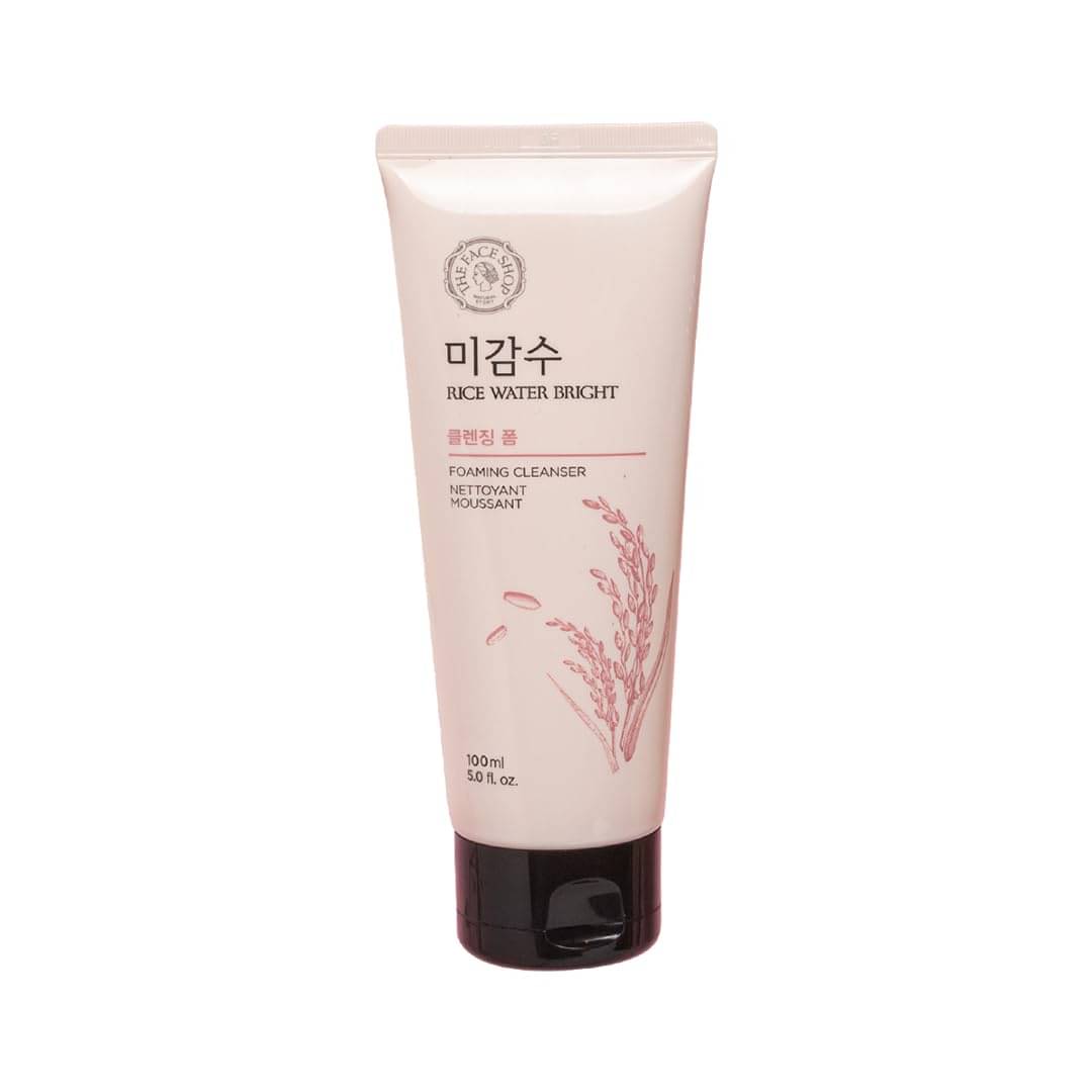 The Face Shop Rice Water Bright Foaming Cleanser Face Wash For Glowing Skin, 100ml The Face Shop Rice Water Bright Foaming Cleanser Face Wash For Glowing Skin, 100ml