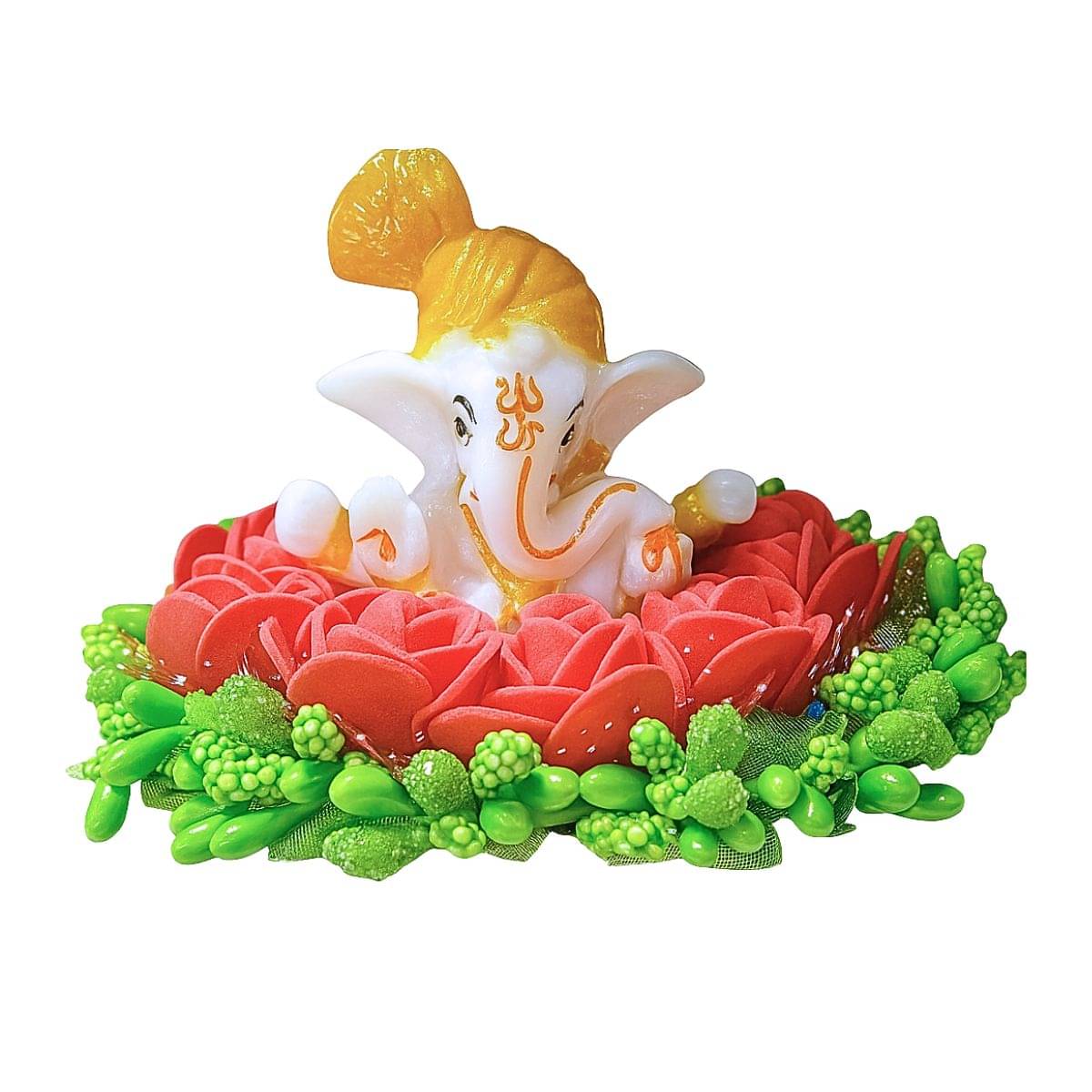     			Tiny Shiny Ganesha Idol for Car Dashboard,Home Decor, Ganesh Murti Showpiece Gift - Car Dashboard Accessories Idols