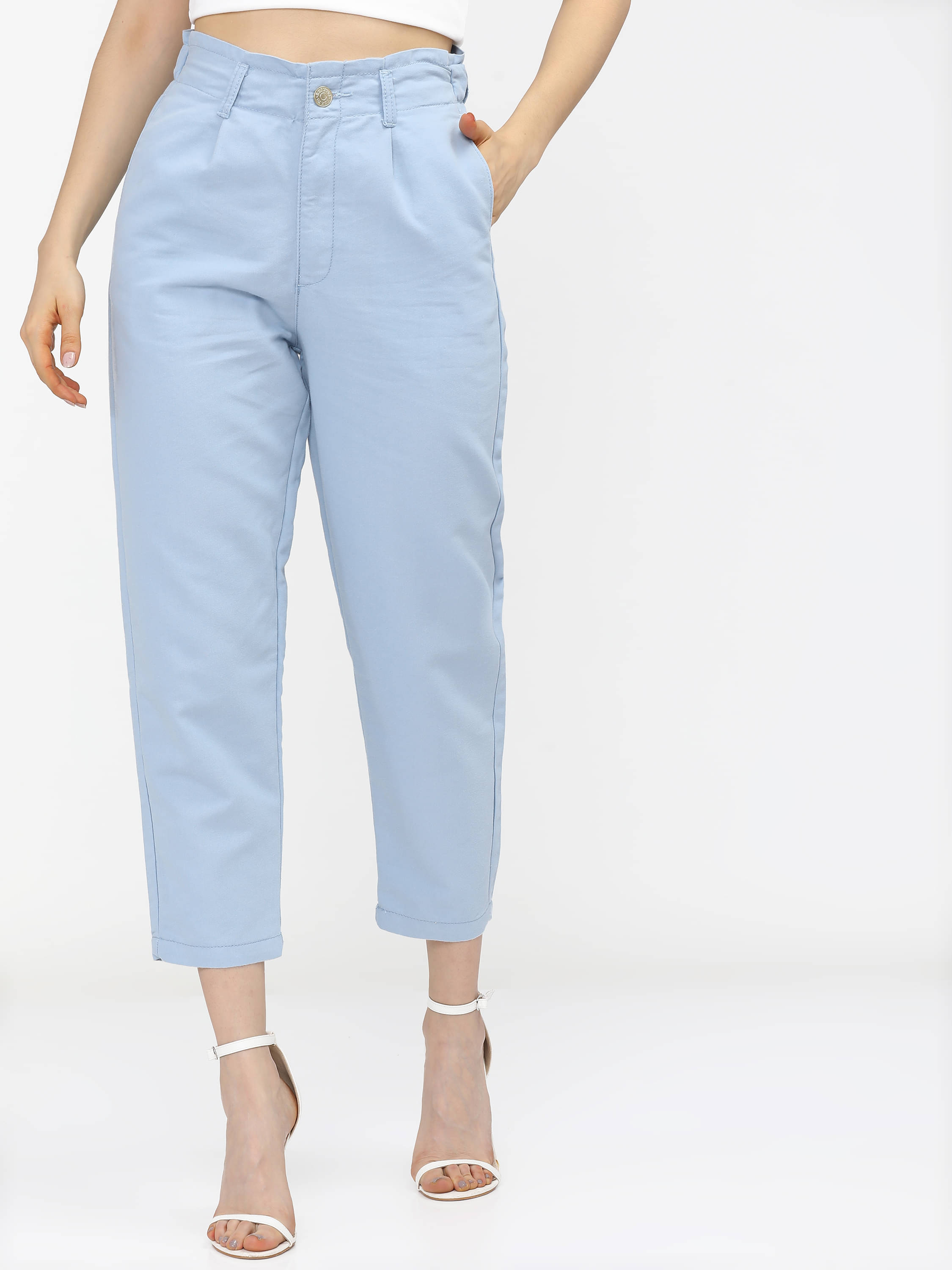 Tokyo Talkies Women's Mom Fit Mid-Rise Jeans ( Blue ) Tokyo Talkies Women's Mom Fit Mid-Rise Jeans ( Blue )