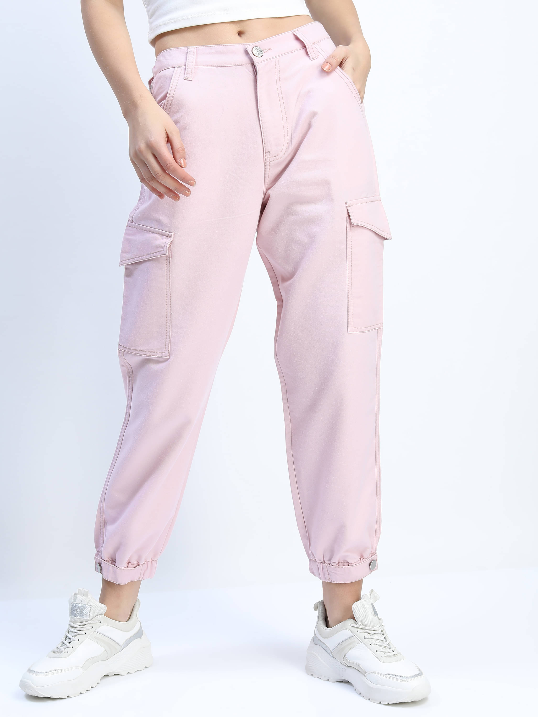     			Tokyo Talkies Women's Regular Fit Mid-Rise Jeans ( Pink )