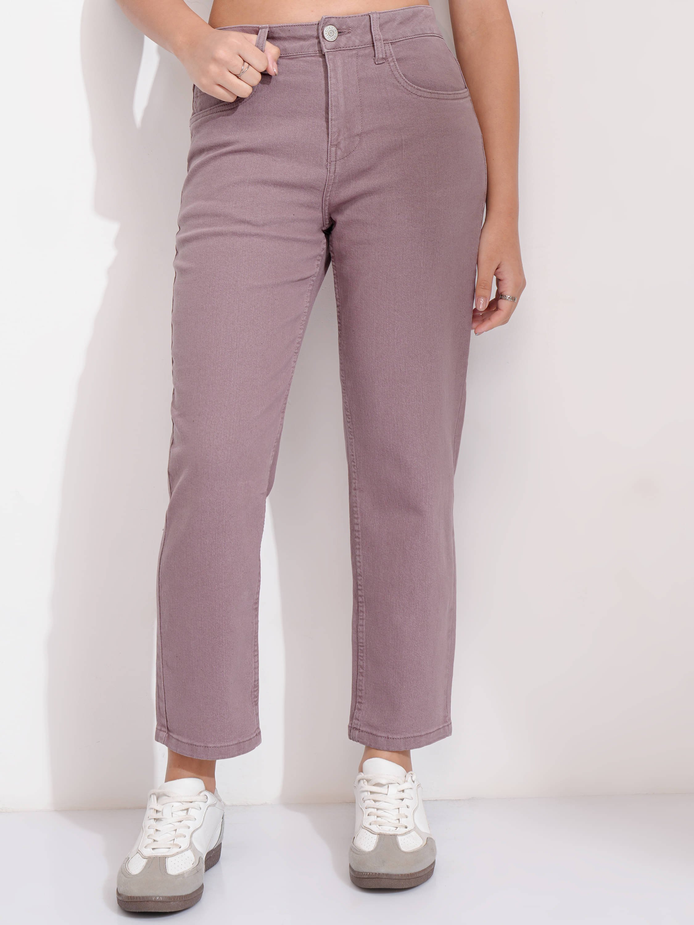     			Tokyo Talkies Women's Slim Fit Mid-Rise Jeans ( Brown )