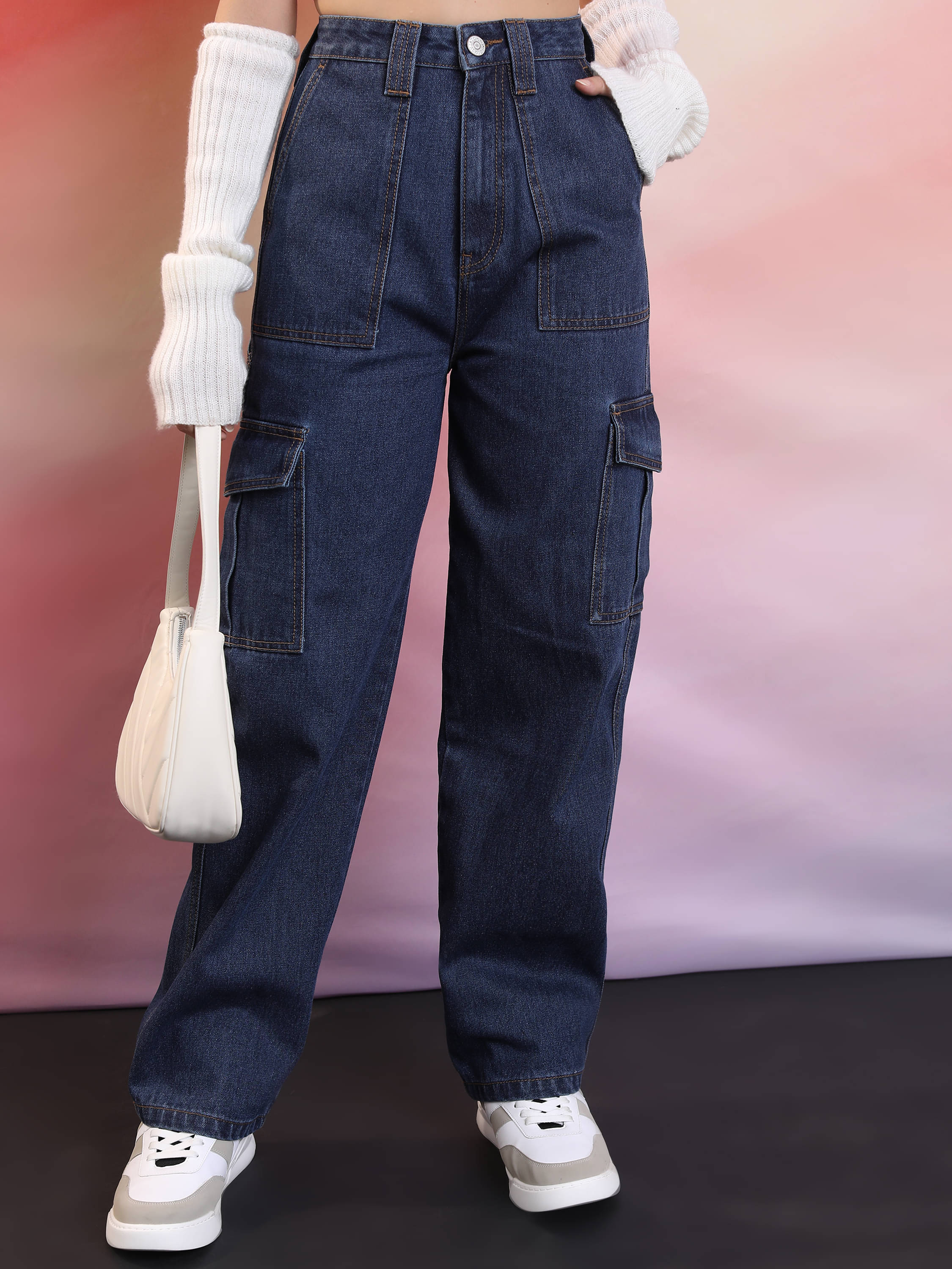     			Tokyo Talkies Women's Straight Fit Mid-Rise Jeans ( Indigo )