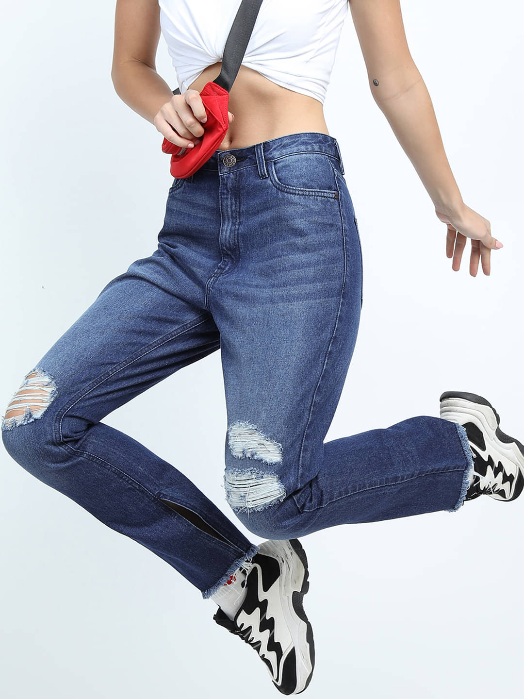     			Tokyo Talkies Women's Straight Fit Mid-Rise Jeans ( Indigo )